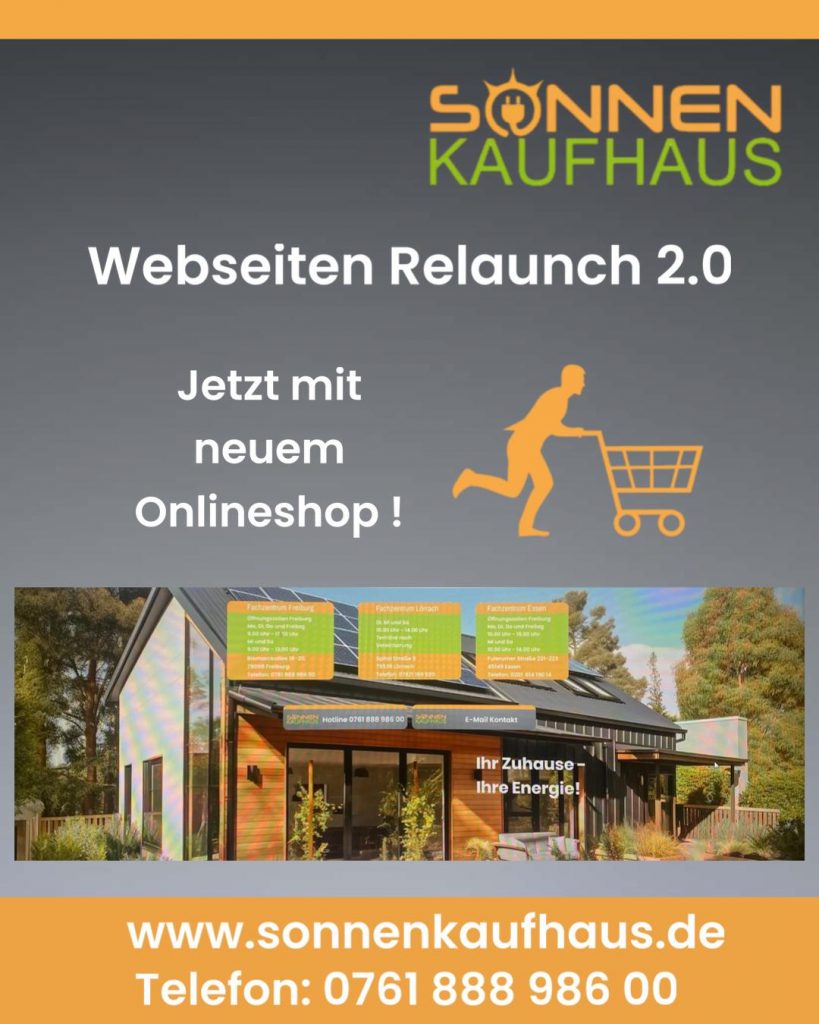 Sonnenkaufhaus Webseite Relaunch